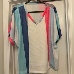 Shein brand top with vertical stripes, size XL